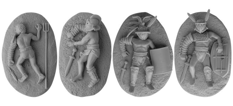 Defeated gladiators